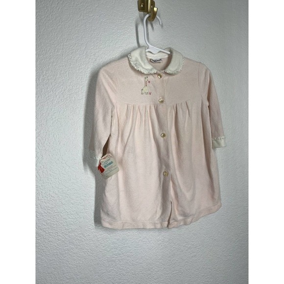 Vintage Quiltex Baby Infant Robe Pale Pink 0-6 Months? - Picture 3 of 5